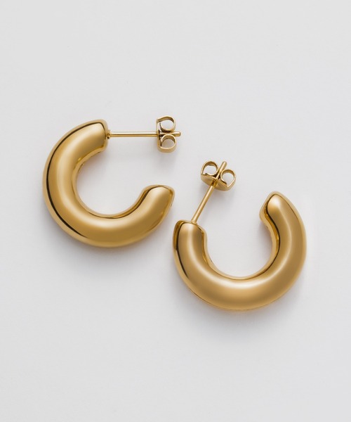 ciite' surgical stainless(シーテサージカルステンレス)の「【 金属アレルギー対応 】 ぷっくりシンプルピアス サージカルステンレス (両耳用)(ピアス(両耳用)・レディース・ゴールド/シルバー/ピンクゴールド・FREE)」の14枚目の写真