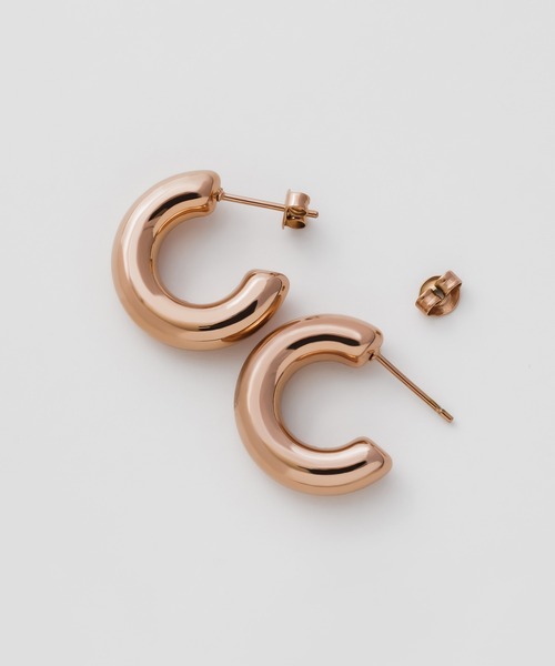 ciite' surgical stainless(シーテサージカルステンレス)の「【 金属アレルギー対応 】 ぷっくりシンプルピアス サージカルステンレス (両耳用)(ピアス(両耳用)・レディース・ゴールド/シルバー/ピンクゴールド・FREE)」の18枚目の写真