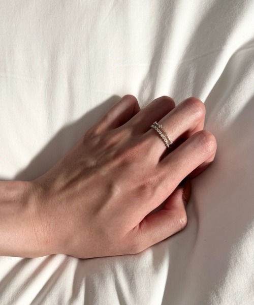 ciite'(シーテ)の「kirakira double ring(リング・レディース・ゴールド/シルバー・FREE)」の7枚目の写真