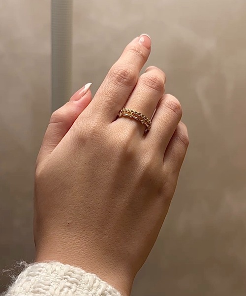 ciite'(シーテ)の「kirakira double ring(リング・レディース・ゴールド/シルバー・FREE)」の8枚目の写真