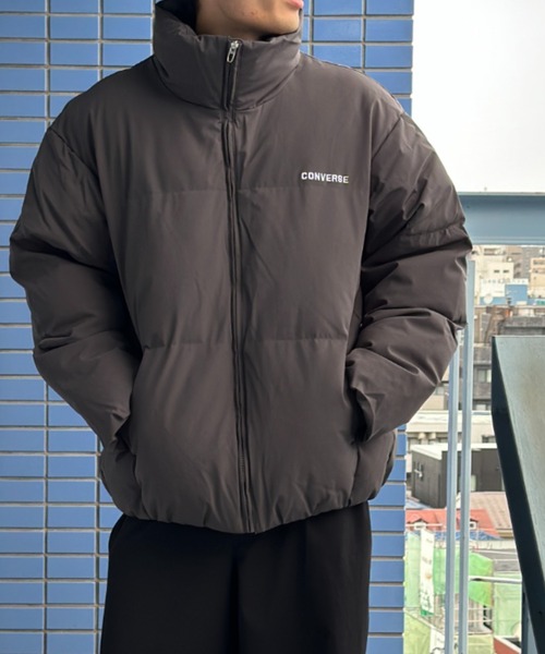 CONVERSE(コンバース)の「CONVERSE ファイバーダウン 中綿ボリュームスタンドブルゾン(ダウンジャケット/コート・メンズ・ホワイト/グレー/ブラック・M/XL/L)」の4枚目の写真