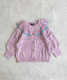 A BOND | 【おうちで洗える】フリルカラーニットカーディガン(カーディガン/ボレロ)