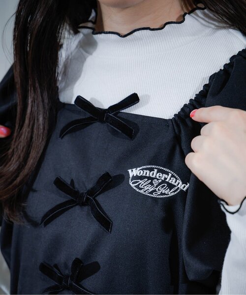 algy（アルジー）の「レイヤードワンピセット（ワンピース・キッズ・グレー/ブラック・XX-SMALL/X-SMALL/MEDIUM/SMALL）」の12枚目の写真