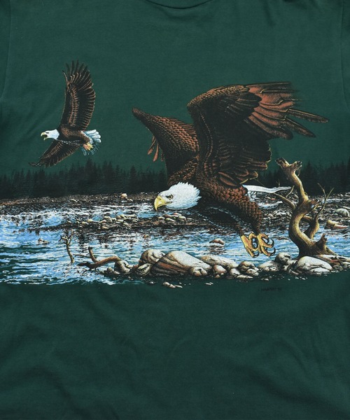 セール】【ヴィンテージ古着】90's SIGNAL SPORTS イーグル アニマル