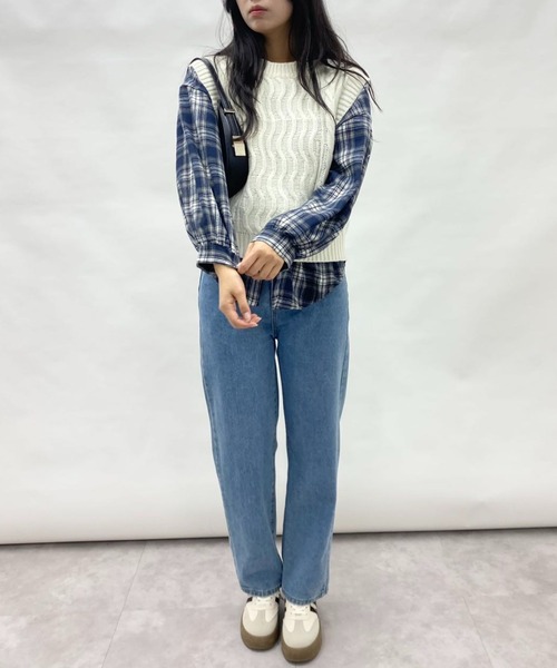 mebole(メボレ)の「ざっくり編みサマーニットベスト(ベスト・レディース・ブラック/パープル/ホワイト/グリーン・FREE)」の17枚目の写真
