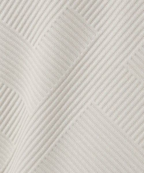 ABAHOUSE GRAY（アバハウスグレイ）の「【ジオメトリック柄 】ハープジップ プルオーバー / 長袖カットソー（Tシャツ/カットソー・メンズ・グレイッシュベージュ/ブラック/グレイッシュブルー/ホワイト・46/48）」の12枚目の写真