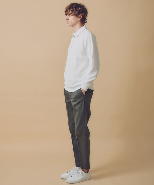 ABAHOUSE GRAY（アバハウスグレイ）の「【ジオメトリック柄 】ハープジップ プルオーバー / 長袖カットソー（Tシャツ/カットソー・メンズ・グレイッシュベージュ/ブラック/グレイッシュブルー/ホワイト・46/48）」の16枚目の写真