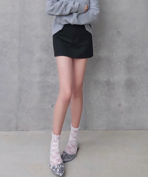 Stripe A Line Skirt / Aラインストライプミニスカート