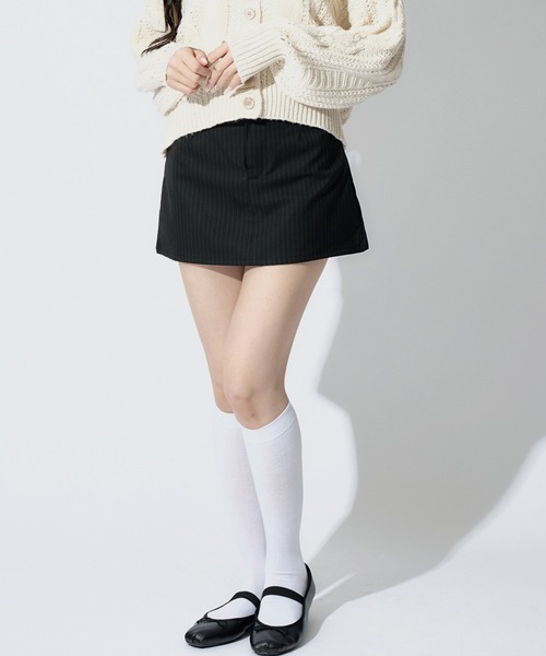 セリーヌ Aラインミニスカート Stripe A Line Skirt / Aラインストライプミニスカート