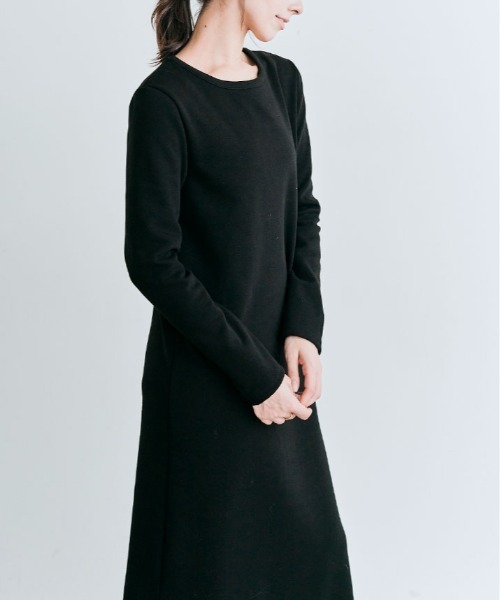 kirakiraShop(キラキラショップ)の「裏起毛 ロング 全骨格 ワンピース(ワンピース・レディース・ネイビー/グレー系その他/ブラック/杢グレー・L/M/S)」の9枚目の写真