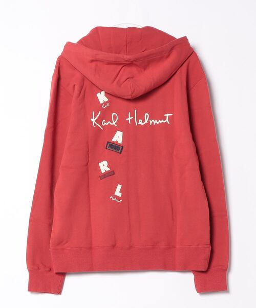 KARL HELMUT(カールヘルム)の「ロゴプリントパーカー(パーカー・メンズ・レッド/グリーン/キナリ/ブルーグレー/ブラック・LARGE/MEDIUM)」の21枚目の写真