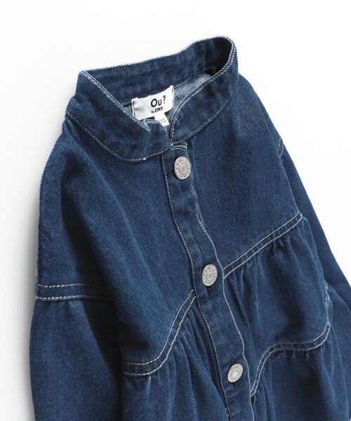 EDWIN(エドウィン)の「【Ou? by EDWIN】デニムスタンドジャケット(デニムジャケット・キッズ・ブルー・130/90/120/100/150/110/140)」の6枚目の写真