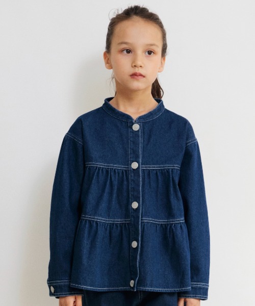 【Ou? by EDWIN】デニムスタンドジャケット（デニムジャケット）｜EDWIN（エドウィン）