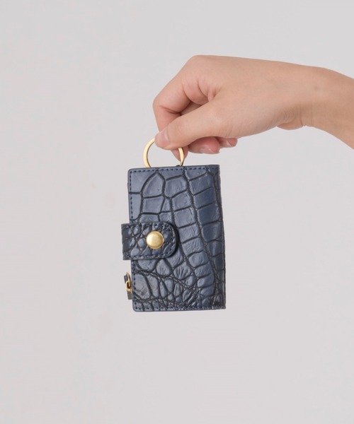BELLIES YORK（ベリーズヨーク）の「【BELLIES YORK/ベリーズヨーク】キーケース　小銭入れ付き クロコダイル ワニ革（キーケース/キーアクセサリー・レディース・アイボリー/ブラック/ベージュ系その他/ダークグリーン/ワインレッド/ネイビー・FREE）」の5枚目の写真