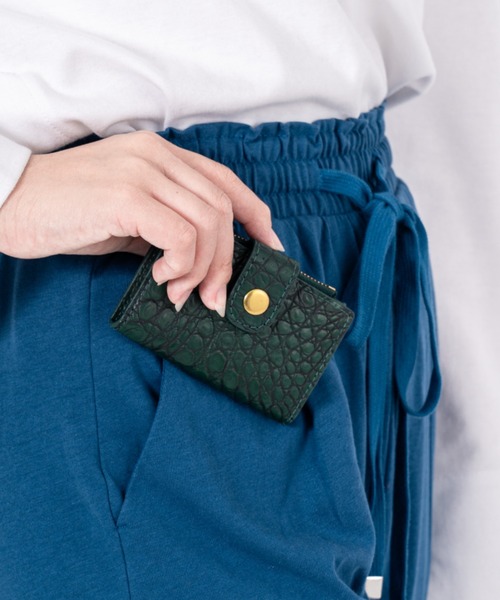 BELLIES YORK（ベリーズヨーク）の「【BELLIES YORK/ベリーズヨーク】キーケース　小銭入れ付き クロコダイル ワニ革（キーケース/キーアクセサリー・レディース・アイボリー/ブラック/ベージュ系その他/ダークグリーン/ワインレッド/ネイビー・FREE）」の20枚目の写真