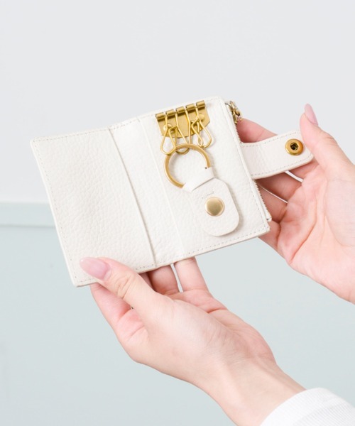 BELLIES YORK（ベリーズヨーク）の「【BELLIES YORK/ベリーズヨーク】キーケース　小銭入れ付き クロコダイル ワニ革（キーケース/キーアクセサリー・レディース・アイボリー/ブラック/ベージュ系その他/ダークグリーン/ワインレッド/ネイビー・FREE）」の10枚目の写真