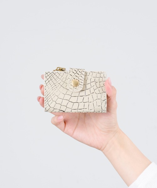 BELLIES YORK（ベリーズヨーク）の「【BELLIES YORK/ベリーズヨーク】キーケース　小銭入れ付き クロコダイル ワニ革（キーケース/キーアクセサリー・レディース・アイボリー/ブラック/ベージュ系その他/ダークグリーン/ワインレッド/ネイビー・FREE）」の12枚目の写真