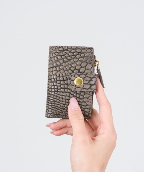 BELLIES YORK（ベリーズヨーク）の「【BELLIES YORK/ベリーズヨーク】キーケース　小銭入れ付き クロコダイル ワニ革（キーケース/キーアクセサリー・レディース・アイボリー/ブラック/ベージュ系その他/ダークグリーン/ワインレッド/ネイビー・FREE）」の14枚目の写真