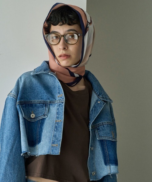 marjour(マージュール)の「COLOR BIG SCARF(ストール/ショール・レディース・ブルー/ピンク系・FREE)」の8枚目の写真