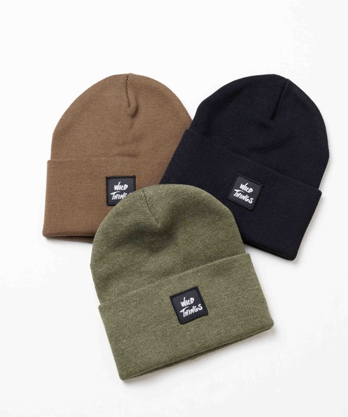 WILD THINGS（ワイルドシングス）の「【63】【WILD THINGS】WATCH CAP（ニットキャップ/ビーニー・メンズ・ブラック/オリーブ/ブラウン・FREE）」の5枚目の写真