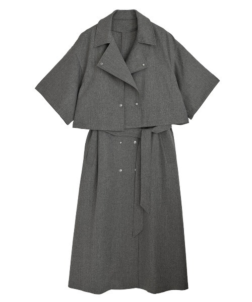 Ameri（アメリ）の「3WAY MILITARY DETAIL HS COAT（トレンチ
