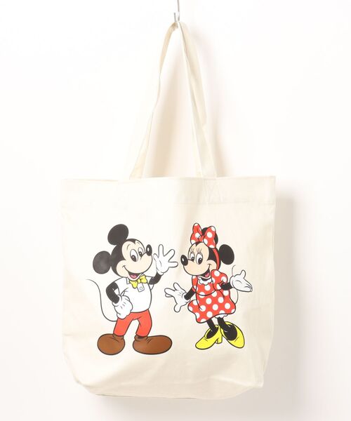 LOVE BOAT（ラブ・ボート）の「Disney×LOVEBOAT キャンバストート（トートバッグ・レディース・オフホワイト/ブラック系その他/アイボリー/ブラック・FREE）」の2枚目の写真
