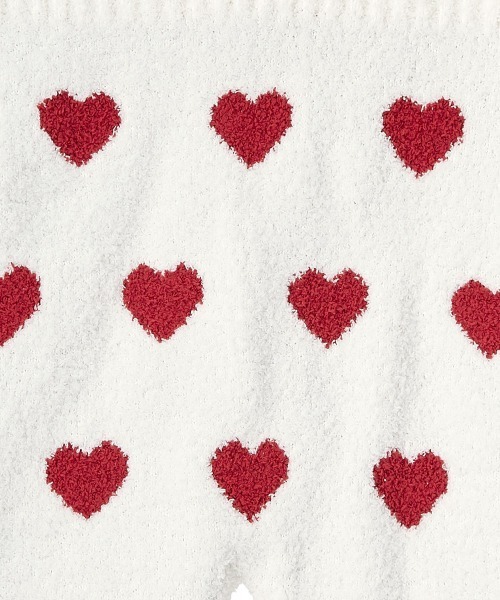 aimerfeel ハート柄 ニット 腹巻付き Amazon | [エメフィール] ハート柄 ニット 腹巻付き 長袖 上下