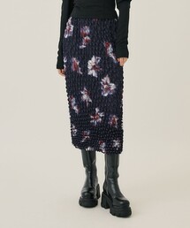 Ameri（アメリ）の「【AMERI/アメリ】NEON FLOWER I LINE SKIRT