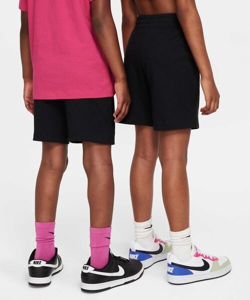 Heather Knit Shorts ニットショートパンツ ブラック ナイキ スポーツウェア クラブ ジュニア 15cm ニット ショート