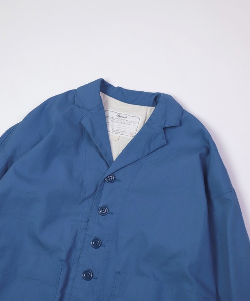 Brocante（ブロカント）の「[Brocante / ブロカント] 綿ヘンプウェザー グランパジャケット（その他アウター・レディース・ロイヤルブルー/ホワイト・2）」の9枚目の写真