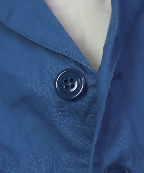 Brocante（ブロカント）の「[Brocante / ブロカント] 綿ヘンプウェザー グランパジャケット（その他アウター・レディース・ロイヤルブルー/ホワイト・2）」の17枚目の写真