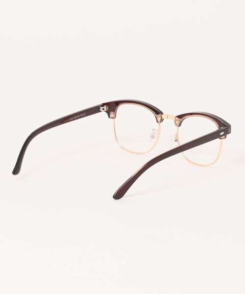 Port（ポート）の「【 Port / ポート 】 クラシック ハーフリム 伊達メガネ #（メガネ・レディース・クリア/ブラウン/ブラック/ライトブラウン・FREE）」の12枚目の写真