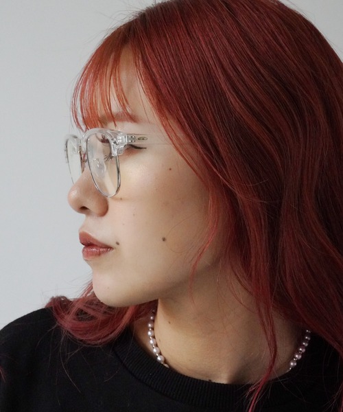 Port（ポート）の「【 Port / ポート 】 クラシック ハーフリム 伊達メガネ #（メガネ・レディース・クリア/ブラウン/ブラック/ライトブラウン・FREE）」の14枚目の写真