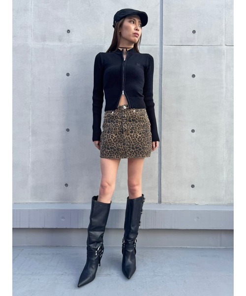 EGOIST（エゴイスト）の「２パターン編地デザインニットTOP（ニット/セーター・レディース・ブラック/ブラウン/ベージュ・FREE）」の16枚目の写真