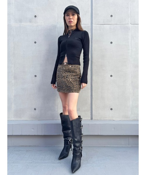 EGOIST（エゴイスト）の「２パターン編地デザインニットTOP（ニット/セーター・レディース・ブラック/ブラウン/ベージュ・FREE）」の15枚目の写真