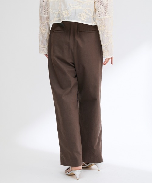 Firsthand（ファーストハンド）の「コットンリネン ワイドパンツ / ワイドシルエット / イージー仕様（その他パンツ・レディース・ナチュラル/ブラウン/ブラック・マルチサイズ）」の16枚目の写真