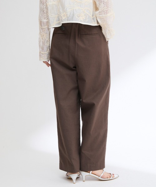 Firsthand（ファーストハンド）の「コットンリネン ワイドパンツ / ワイドシルエット / イージー仕様（その他パンツ・レディース・ナチュラル/ブラウン/ブラック・マルチサイズ）」の17枚目の写真
