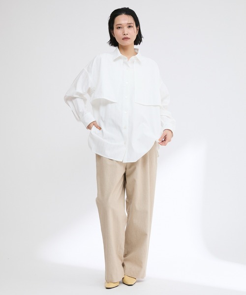 Firsthand（ファーストハンド）の「コットンリネン ワイドパンツ / ワイドシルエット / イージー仕様（その他パンツ・レディース・ナチュラル/ブラウン/ブラック・マルチサイズ）」の22枚目の写真