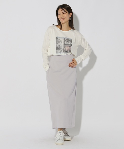 Elura（エルーラ）の「マシュマロナロースカート＜低身長サイズあり＞/289189（スカート・レディース・ライトグレー/ブラック・FREE(S)/LARGE/MEDIUM）」の10枚目の写真