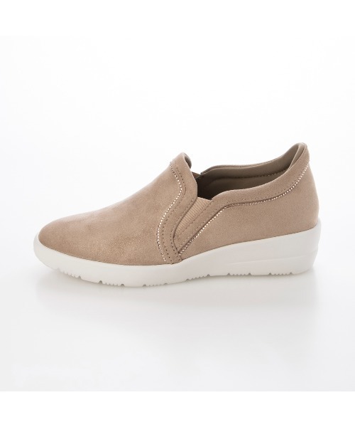 Riz raffinee（リズラフィーネ）の「ヒールアップスリッポンスニーカー（スリッポン・レディース・ブラック系その他3/カモフラージュ/アイボリー・23.5cm/23cm/24.5cm/24cm/22.5cm）」の14枚目の写真