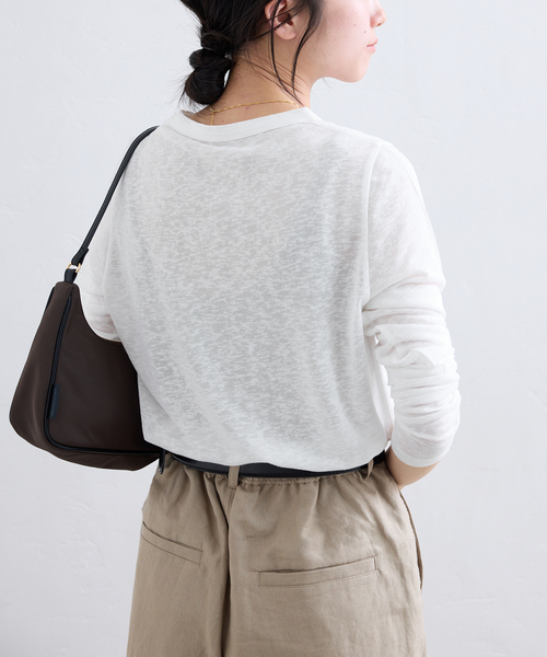 スローブイエナ　SLOBE IENA スラブ天竺クルーネックロンTEE 2枚 SLOBE IENA（スローブイエナ）の「《追加2》スラブ天竺クルー