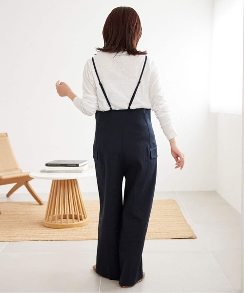 SLOBE IENA（スローブイエナ）の「《追加》スラブ天竺クルーネックロンTEE（Tシャツ/カットソー・レディース・ネイビー/ホワイト/ピンク/サックスブルー・FREE）」の22枚目の写真