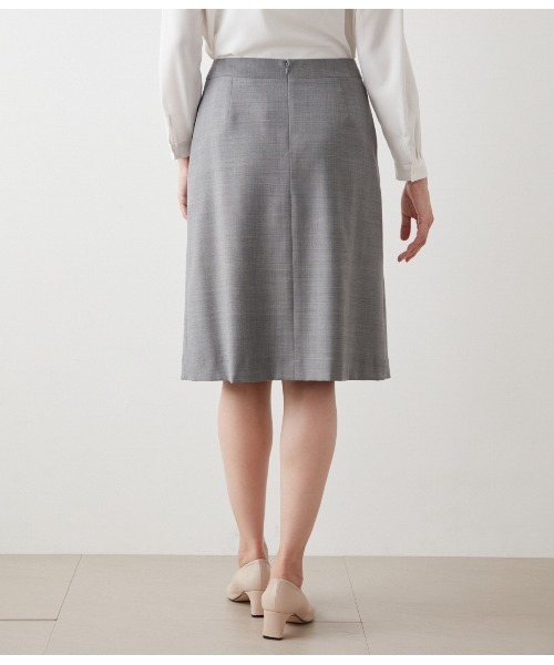 NEWYORKER（ニューヨーカー）の「グレンチェック Aラインスカート（スカート・レディース・グレー系その他/ネイビー・9号/11号）」の4枚目の写真