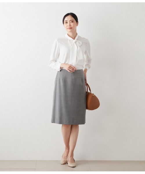 NEWYORKER（ニューヨーカー）の「グレンチェック Aラインスカート（スカート・レディース・グレー系その他/ネイビー・9号/11号）」の8枚目の写真