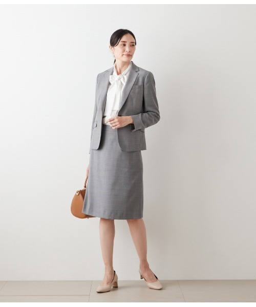 NEWYORKER（ニューヨーカー）の「グレンチェック Aラインスカート（スカート・レディース・グレー系その他/ネイビー・9号/11号）」の9枚目の写真