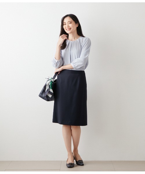 NEWYORKER（ニューヨーカー）の「グレンチェック Aラインスカート（スカート・レディース・グレー系その他/ネイビー・9号/11号）」の10枚目の写真