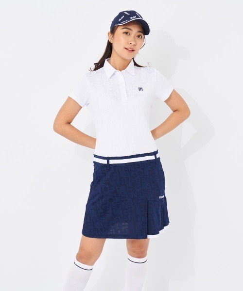限定版 セール】【FILA ウエスト切替デザイン GOLF】裾プリーツ レディースウェア