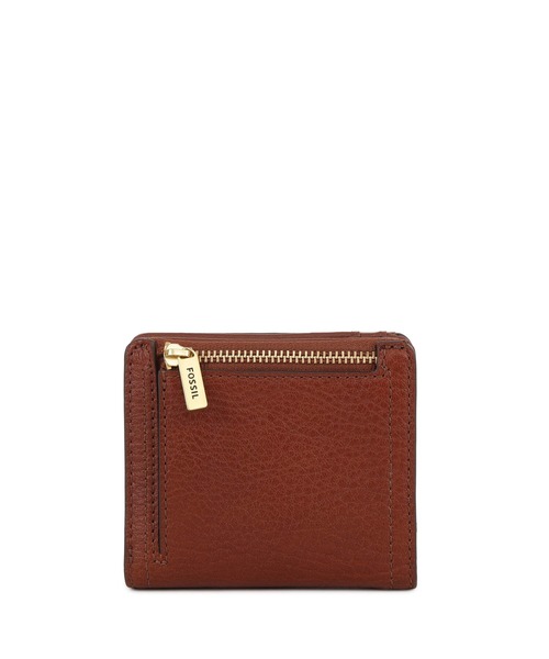 【新品未使用】FOSSIL ブラウンレザー長財布 ゴールド金具付き sankyo shokai [28h限定10%off]ダイヤモンド パイソン 長財布