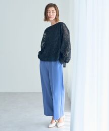 YECCA VECCA（イェッカヴェッカ）の「サイドベルテッドハイウエストパンツ（スラックス）」