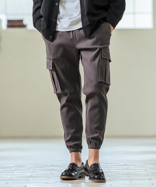 Magine(マージン)の「mp13240- Super Stretch Twill Cargo Design Tapered Pants カーゴパンツ(カーゴパンツ・メンズ・チャコール/ブラック/オリーブ・44/46/48)」の3枚目の写真